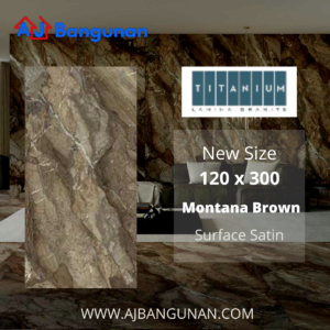 Titanium Granite Montana Brown 120x300 Satin