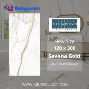 Titanium Granite Savona Gold 120x300 Glossy